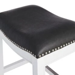 Providence Rylan Backless Counter Stool, White -Furniture Store providence rylan backless counter stool white 2