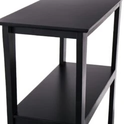 Providence Theodore Black 3-Tier Thick Leg Bookshelf, 29" -Furniture Store providence theodore black 3 tier thick leg bookshelf 29 2