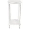 Providence White Wood Square Plant Stand, 24"