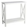 Providence White Xavier Console End Table, 30"