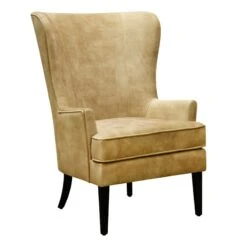 Providence Witney Wing Accent Chair, Champagne