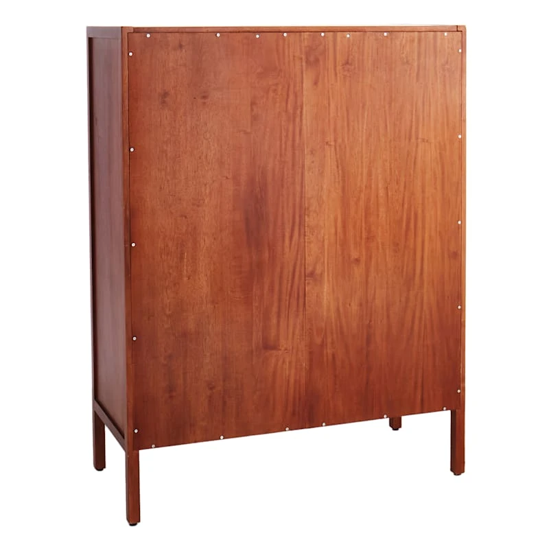 Rattan 2-Door Wooden Cabinet, 47" 2 Rattan 2-Door Wooden Cabinet, 47" - Image 2