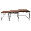 Rectangle Wood Top With Metal Leg Table, Large