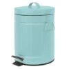 Retro Light Blue Step Trash Bin, 5l