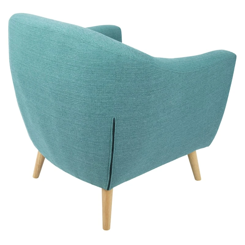 Rockwell Teal Mid-Century Modern Accent Chair 4 Rockwell Teal Mid-Century Modern Accent Chair - Image 4