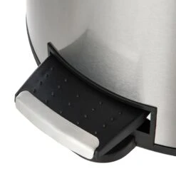 Round Stainless Steel Pedal Trash Bin With Thin Lid, 30l 10 Round Stainless Steel Pedal Trash Bin With Thin Lid, 30l -Furniture Store round stainless steel pedal trash bin with thin lid 30l 2