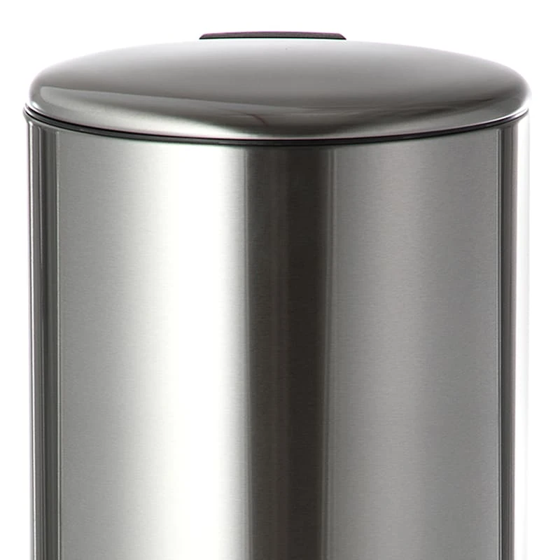 Round Stainless Steel Pedal Trash Bin With Thin Lid, 30l 7 Round Stainless Steel Pedal Trash Bin With Thin Lid, 30l - Image 7