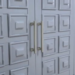 Sadie 2-Drawer Geometric Cabinet, Grey -Furniture Store sadie 2 drawer geometric cabinet grey 5