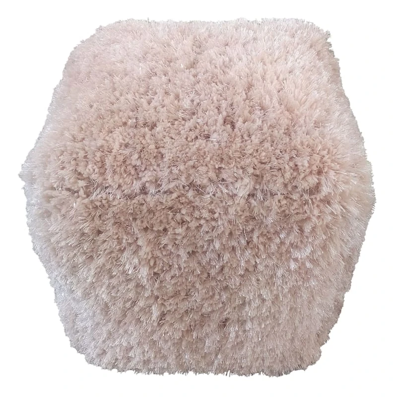 Sammy Shag Pouf, Pink 1 Sammy Shag Pouf, Pink