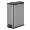 Slim Stainless Steel Rectangle Pedal Trash Bin, 45l