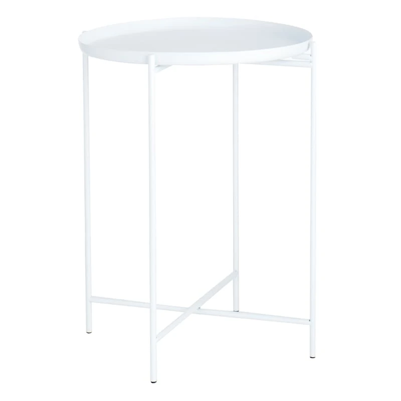 Tate Tray Side Table, White 1 Tate Tray Side Table, White