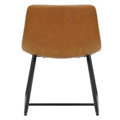 Tiny Dreamers Drake Kids Faux Leather Chair, Cognac -Furniture Store tiny dreamers drake kids faux leather chair cognac 4