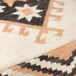 Tracey Boyd Kilim Pouf, Neutral -Furniture Store tracey boyd kilim pouf neutral 1