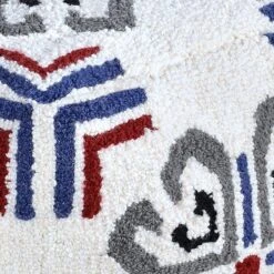 Tracey Boyd Tile Tufted Pouf, Blue -Furniture Store tracey boyd tile tufted pouf blue 2