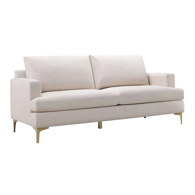 Tribeca Ivory Upholstered Sofa 1 Tribeca Ivory Upholstered Sofa