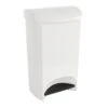 Two-Step White Trash Can, 12gal