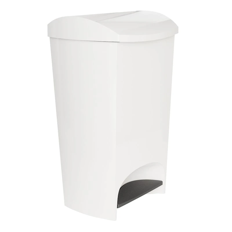 Two-Step White Trash Can, 12gal 5 Two-Step White Trash Can, 12gal - Image 5