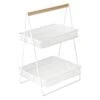 Ty Pennington 2-Tier Cozy Caddy, White Metal