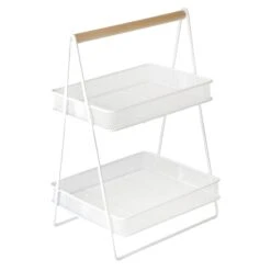 Ty Pennington 2-Tier Cozy Caddy, White Metal