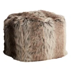 Ty Pennington Creed Ombre Fur Pouf