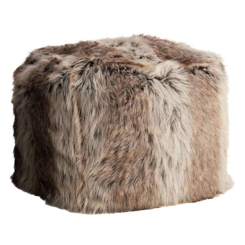 Ty Pennington Creed Ombre Fur Pouf 1 Ty Pennington Creed Ombre Fur Pouf