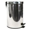 Walsh Shiny Stainless Steel Round Step Can With Removable Liner, 7l