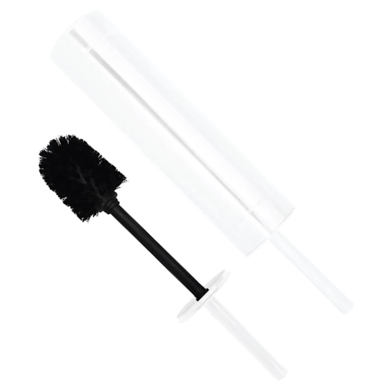 White Slim Steel Toilet Brush 1 White Slim Steel Toilet Brush